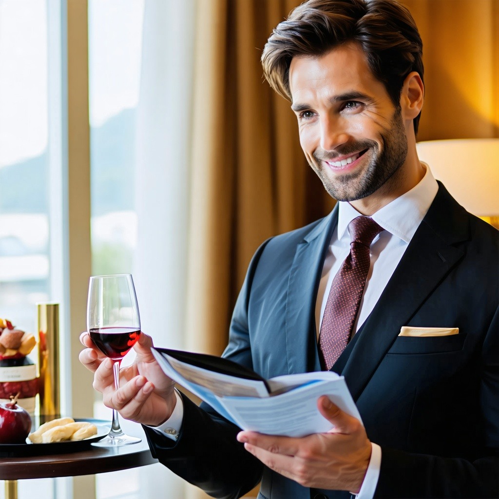 show me a concierge who helps in a hotel